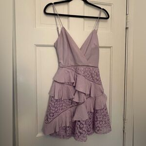 Purple Ruffle Dress
